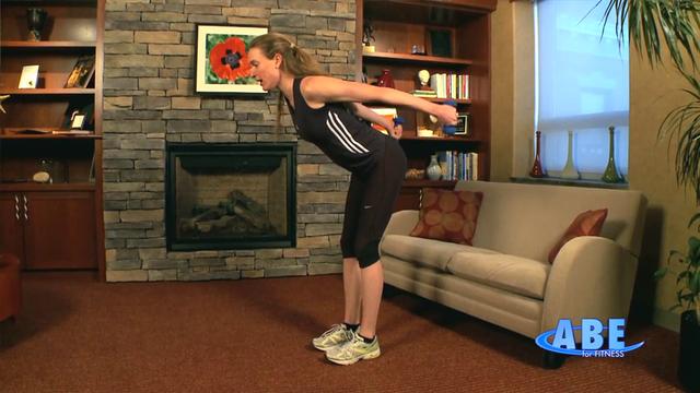 Home: Upper body workout combined standing, sitting and on the floor 4